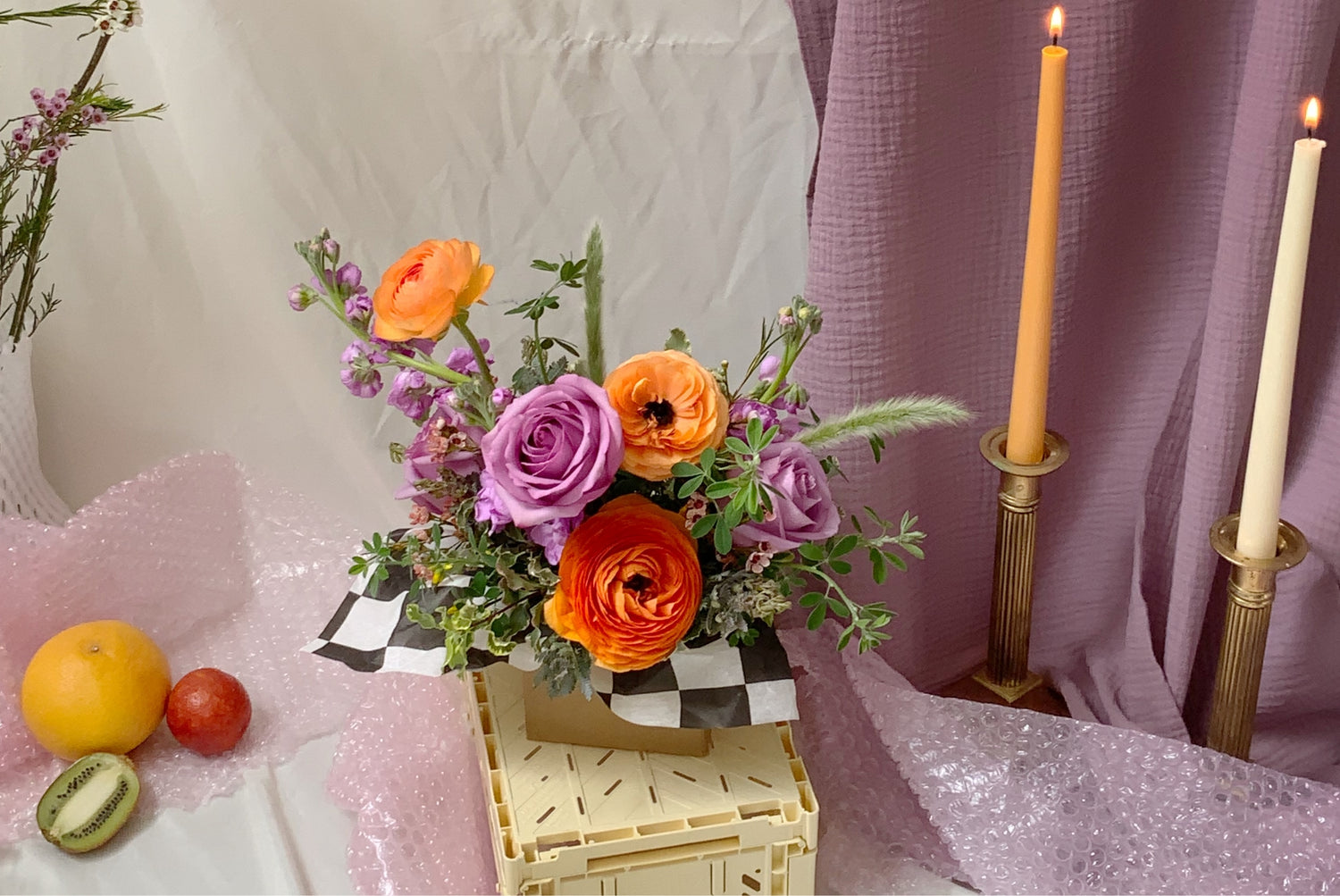 small floral arrangement by Bagel's Florals in ABQ, New Mexico